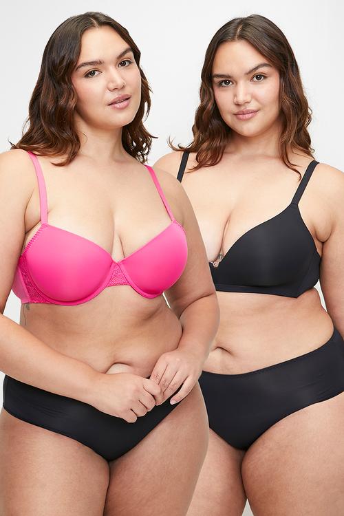 Willa-2pp demi - pink & black