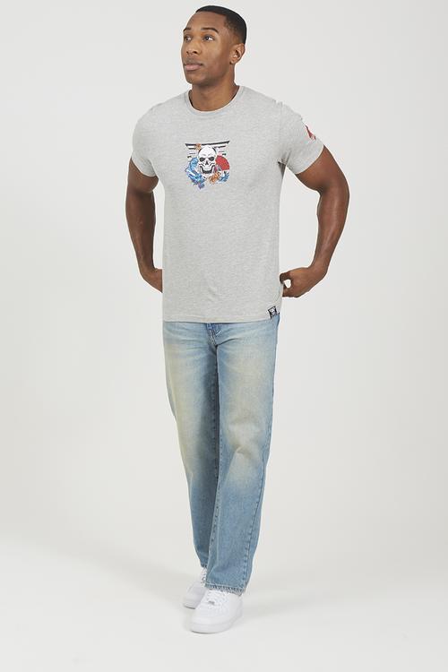Crew Neck Tshirt - Lt Grey Marl