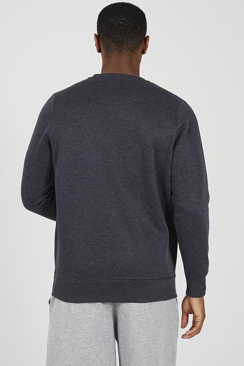 Crew Neck Sweatshirt - Dk Charcoal Marl