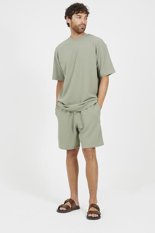 Relaxed Fit, Short Sleeve Tshirt- Washed Sage