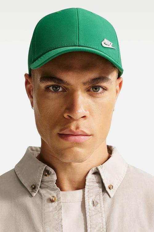 Nike Structured Metal Logo Cap - Malachite & Silver