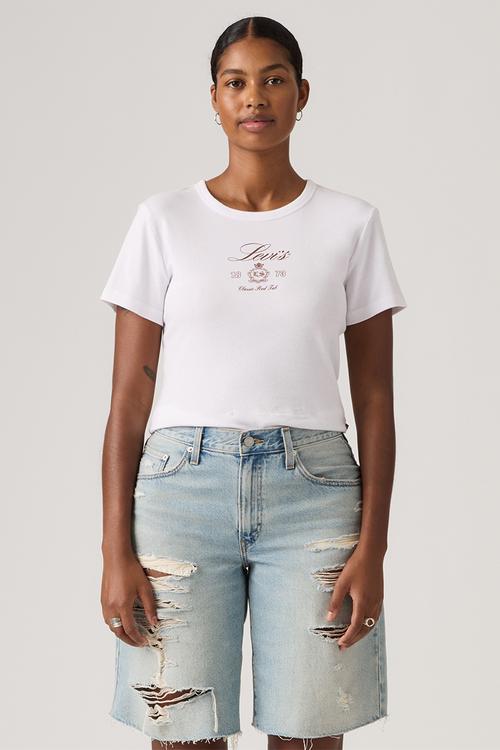 Graphic rickie tee - two horse bright white