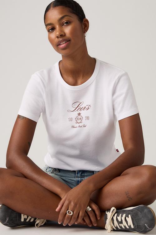 Graphic rickie tee - two horse bright white