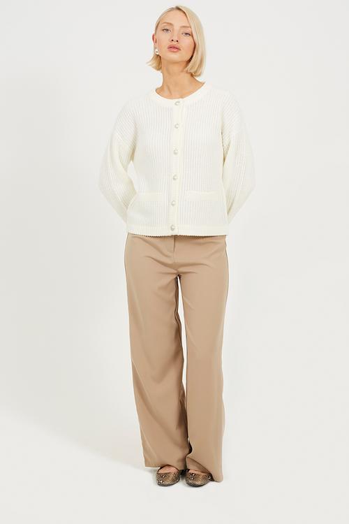 Ladies Crew Neck - Cream