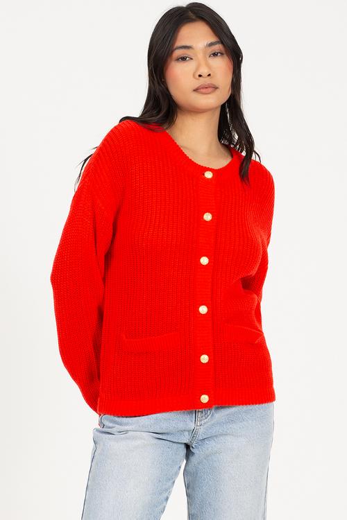 Ladies Crew Neck - Red