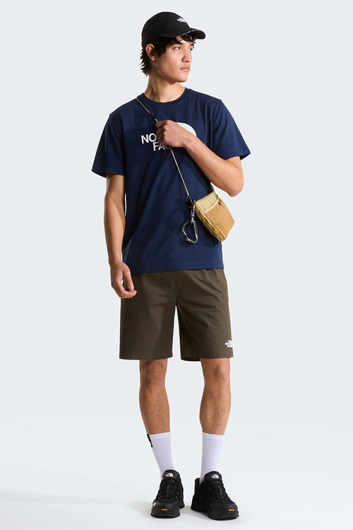 M Evolution Half Dome Regular Short Sleeve Tee - Summit Navy-Tnf White