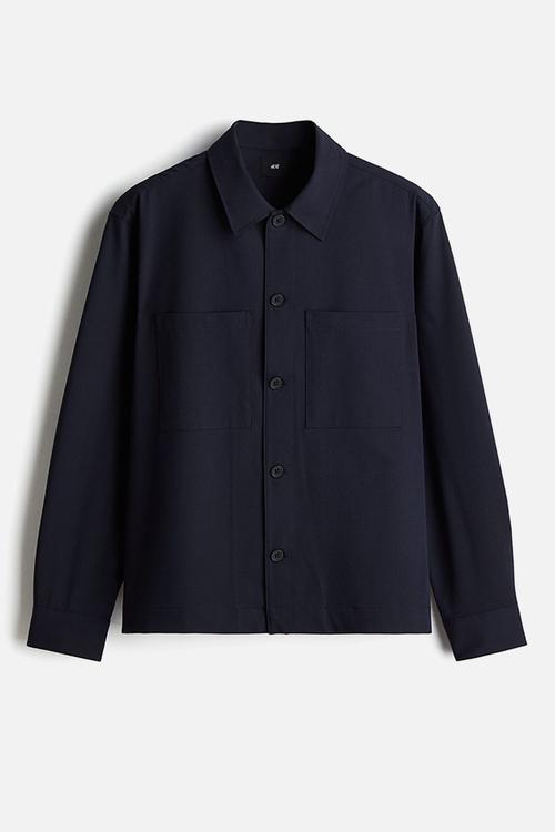 Regular fit overshirt - navy blue