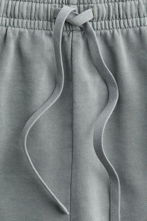 Washed cotton sweatshorts - grey