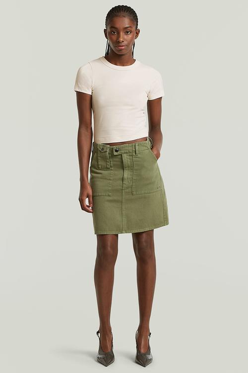 Short cargo skirt wmn - Four leaf clover gd