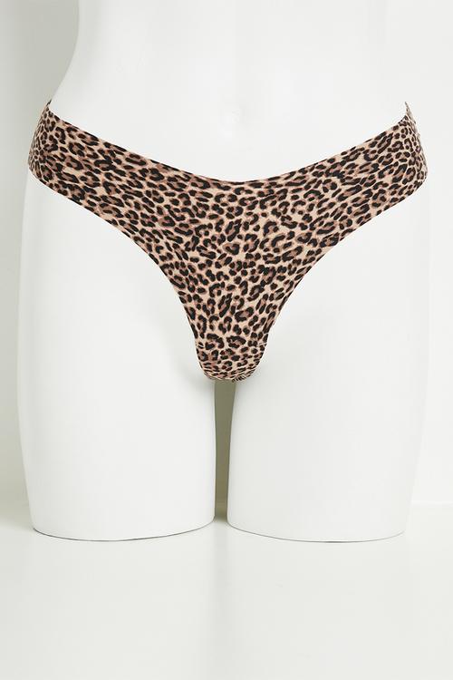 Invisible g string brief 2 pk - frappe/taylor leopard
