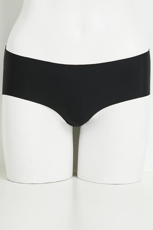 Invisible boyleg brief 2 pk - black/maple sugar