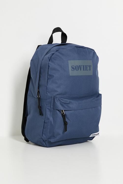 Jazz nylon backpack - navy & grey