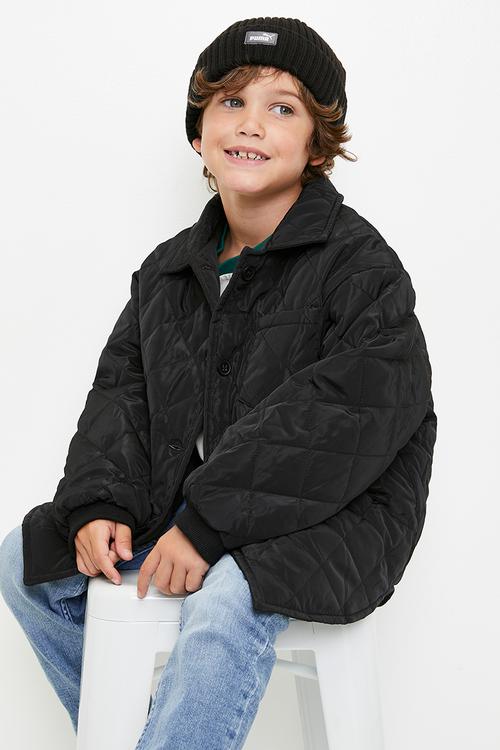Quilted jacket - black
