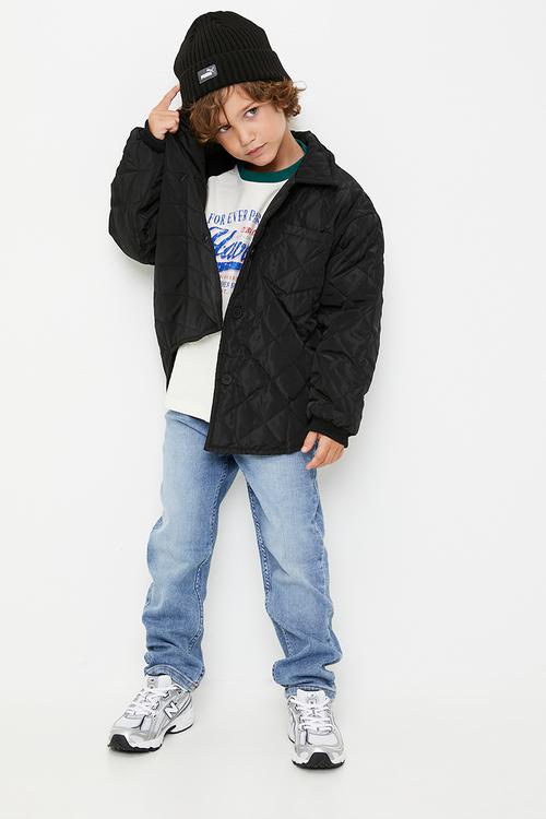 Quilted jacket - black