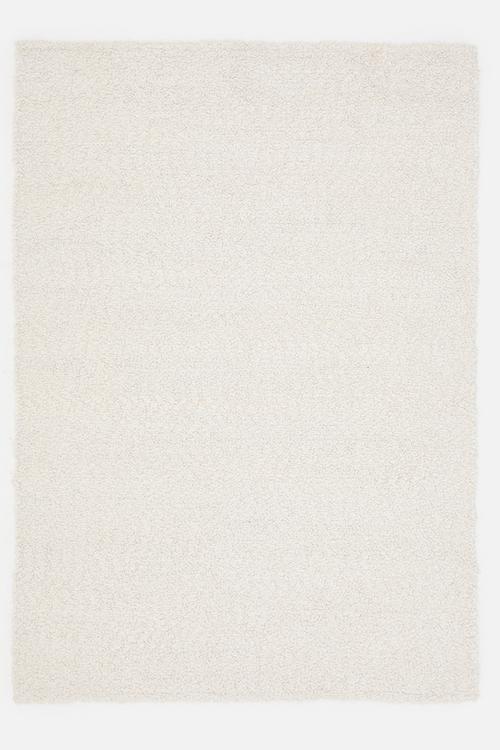 Handwoven Textured Rug - Cream