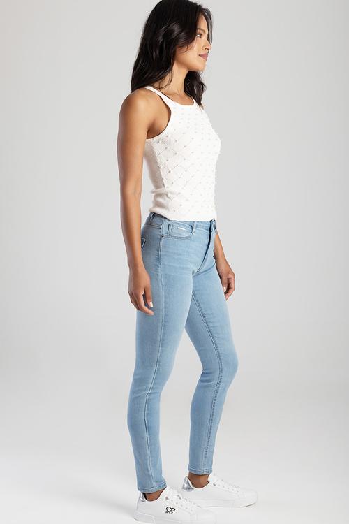 Renee Mid Waist Skinny - Light Vintage