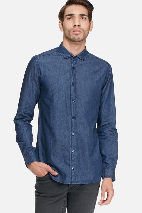 Denim regular fit shirt