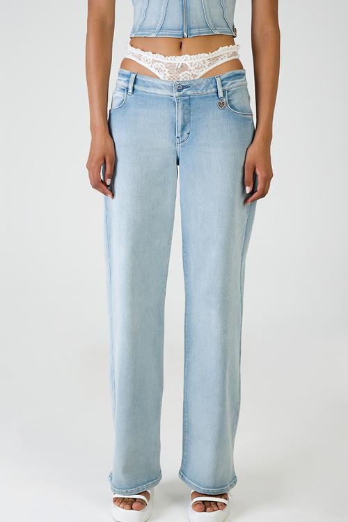 Nicole: Low Waist Wide Leg - Light Vintage