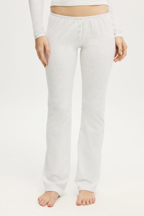 Dreamy soft flare pant - light grey marle