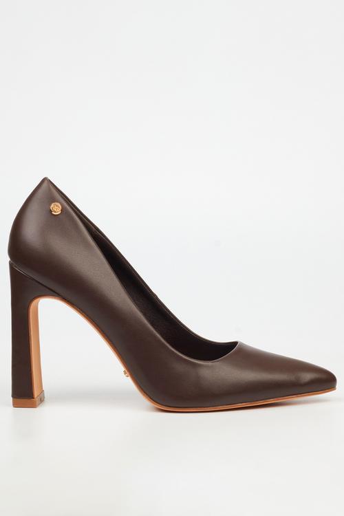 Nala 2 classic block heel - chocolate