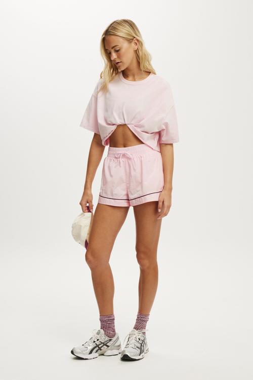 Woven Wellness Club Short - Cherry Dream