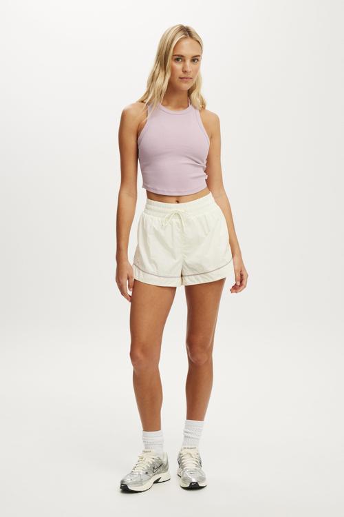 Woven Wellness Club Short - Coconut Milk