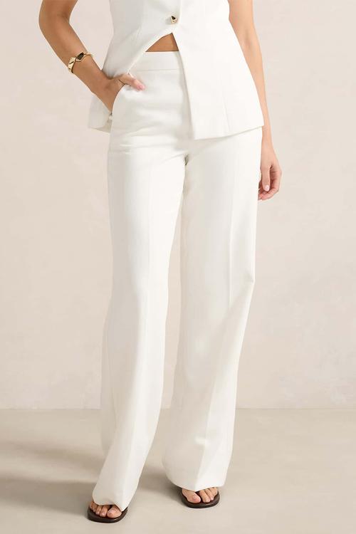 Marissa wide leg pants in porcelain