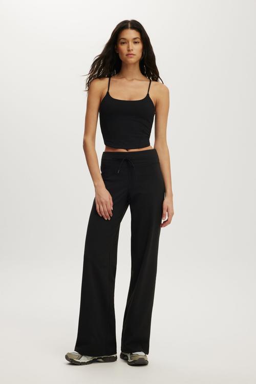 Ultra Soft Contour Strappy Back Tank - Black
