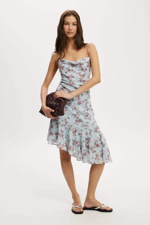 Bridget midi dress - roses floral