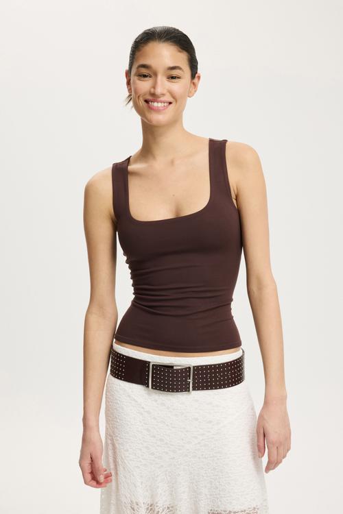 Hold me scoop tank - dark oak