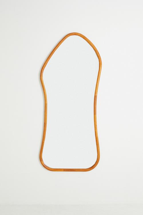 Wooden Organic Shape Full Length Mirror - Natural