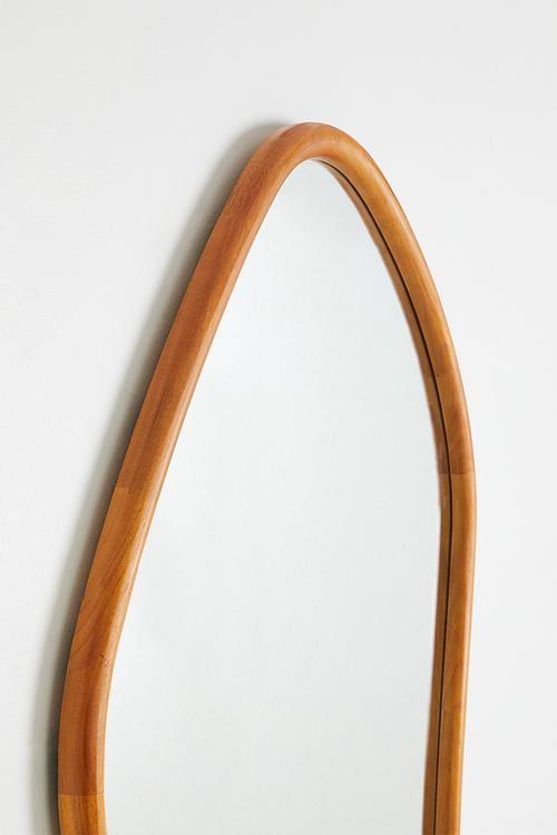 Wooden Organic Shape Full Length Mirror - Natural