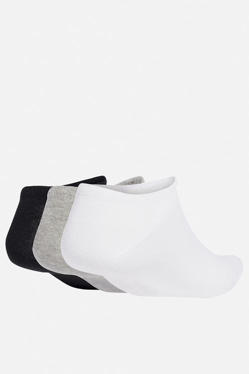 LINER SOCKS 3Pk - White/medium grey heather/black