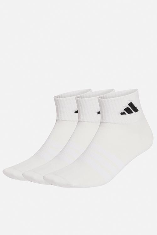 Thin&Light Ankle Socks 3pk - White/white/black