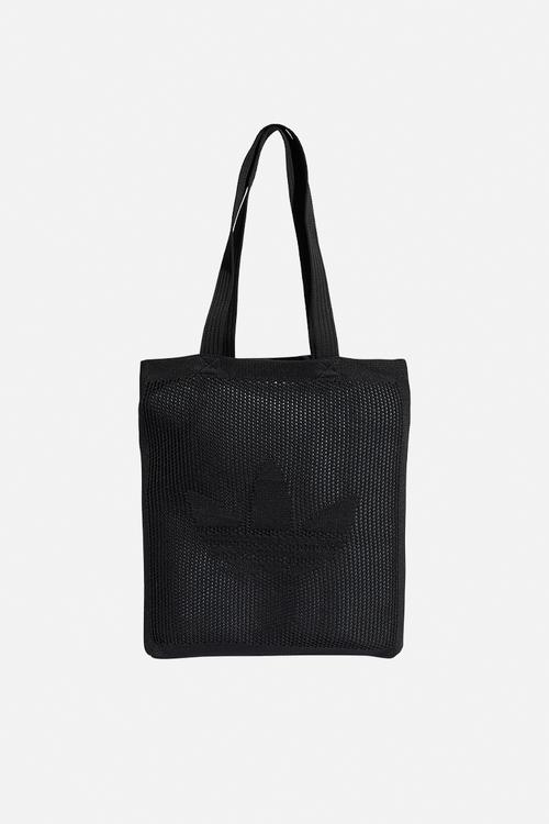 Crochet tote bag - black
