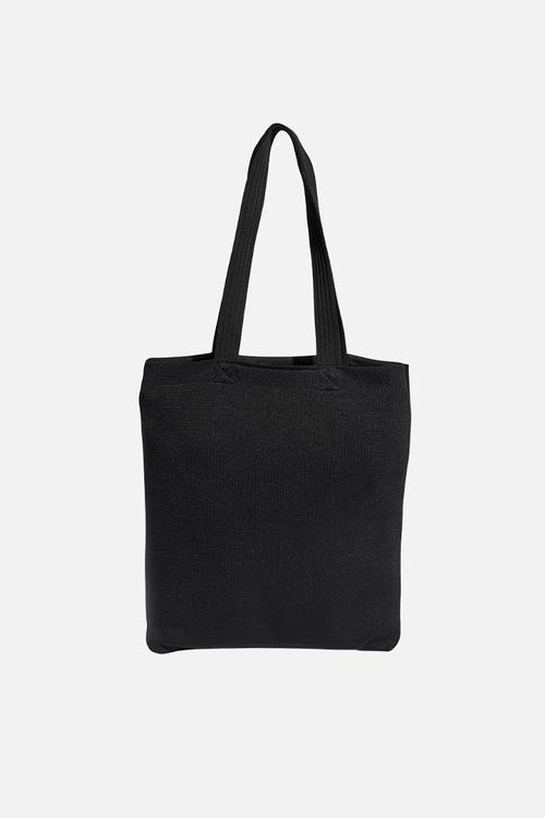 Crochet tote bag - black
