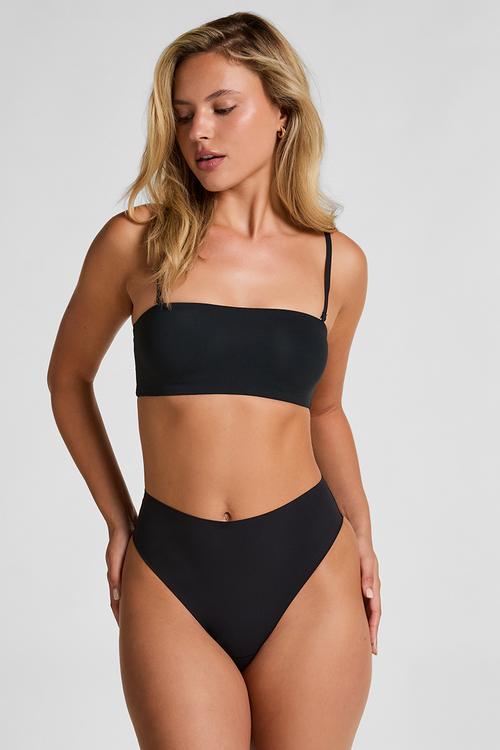 Smooth bandeau bralette - caviar