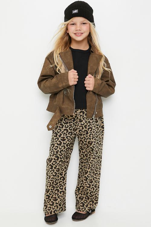 PU jacket - warm brown