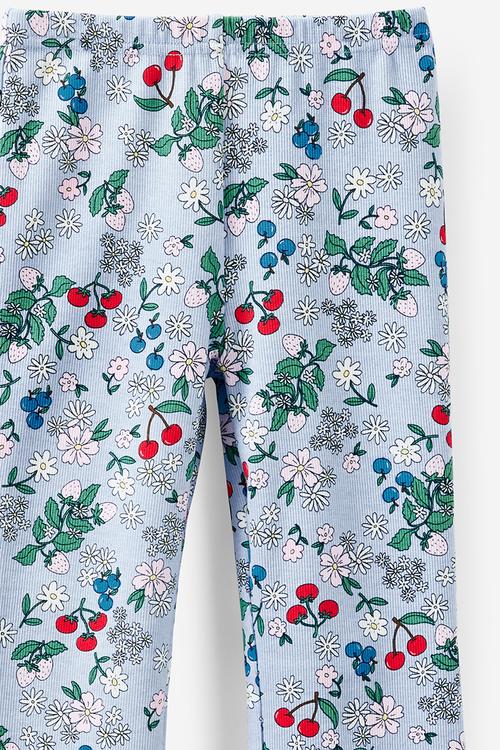 Francine Flare Pant - Dawn Blue/Floral