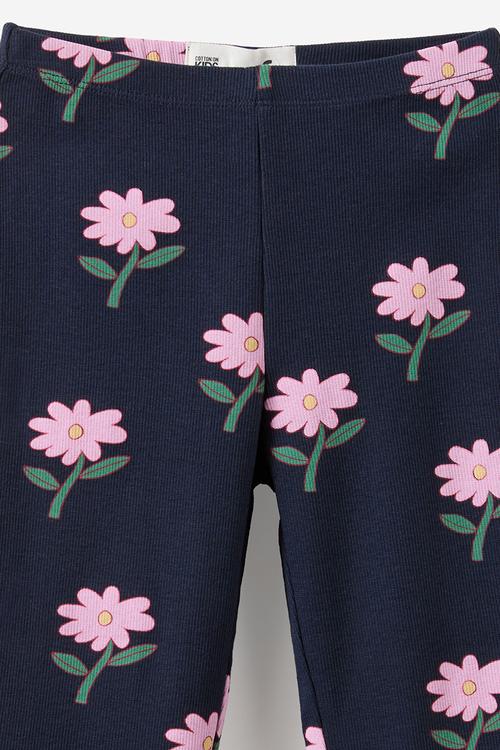 Francine Flare Pant - Squid Ink/Floral