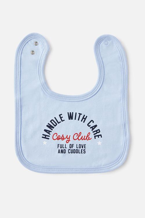 The Baby Bib - Dawn Blue/Handle With Care