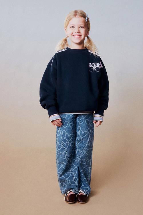 Sammy Oversized Crew - Squid Ink/Play Maker