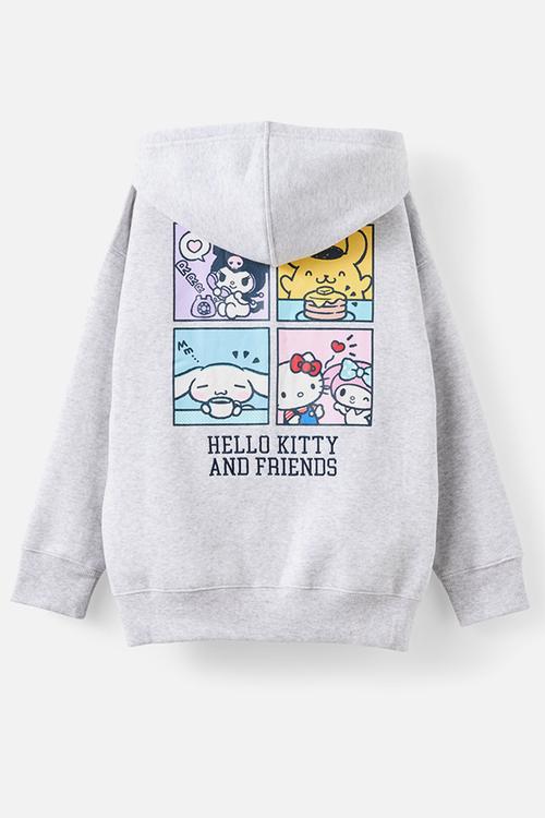 License Sammy Oversized Hoodie - Lcn San Hello Kitty Friends/Grey Marle