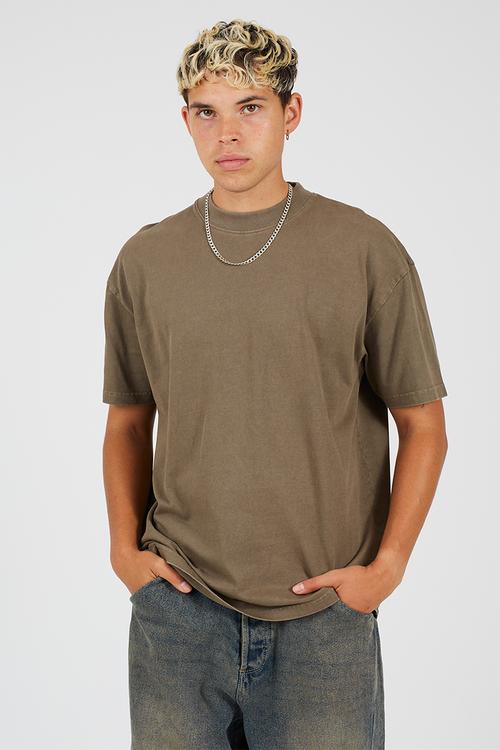 Oversized Fit T-Shirt - Taupe Wash