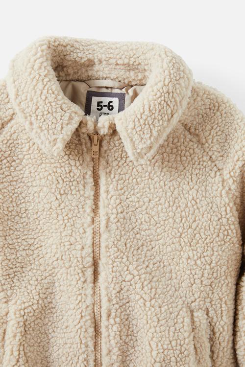 Teddy bomber jacket - rainy day