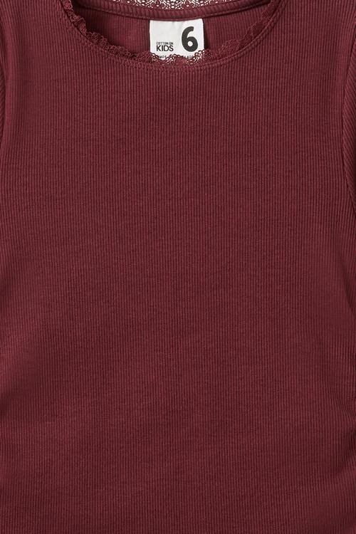 Nadia Long Sleeve Top - Bordeaux