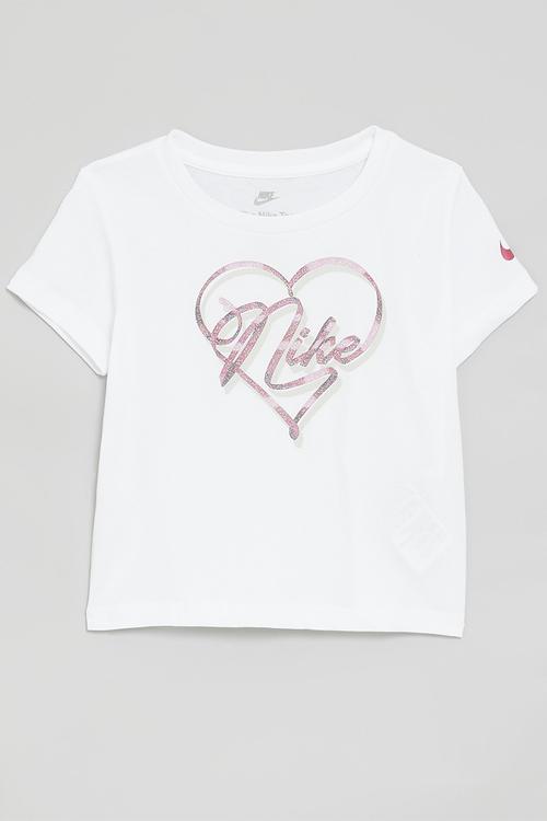 Nike swoosh on pointe graphic tee - white