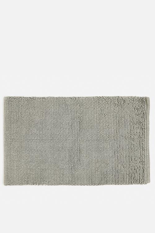 Handwoven cotton bathmat - grey