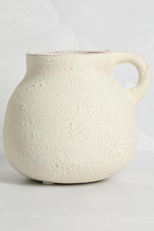 Terracotta Single Handle Vase - Natural