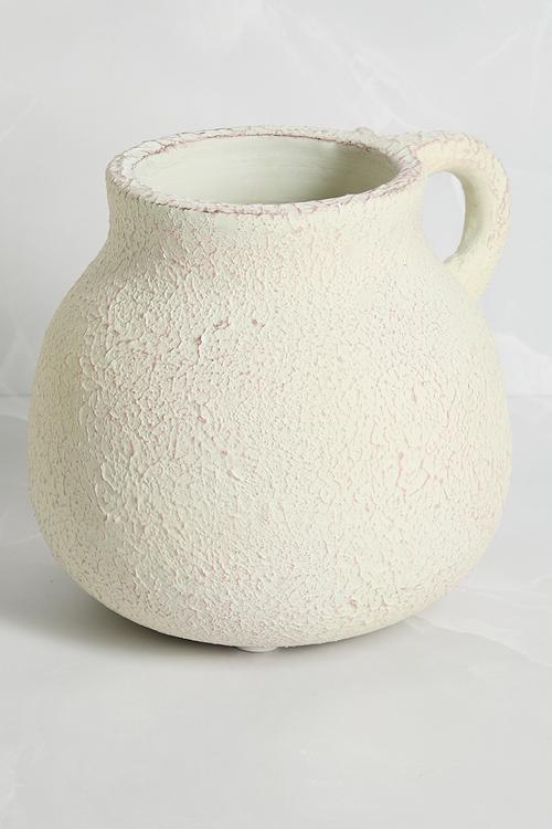 Terracotta Single Handle Vase - Natural